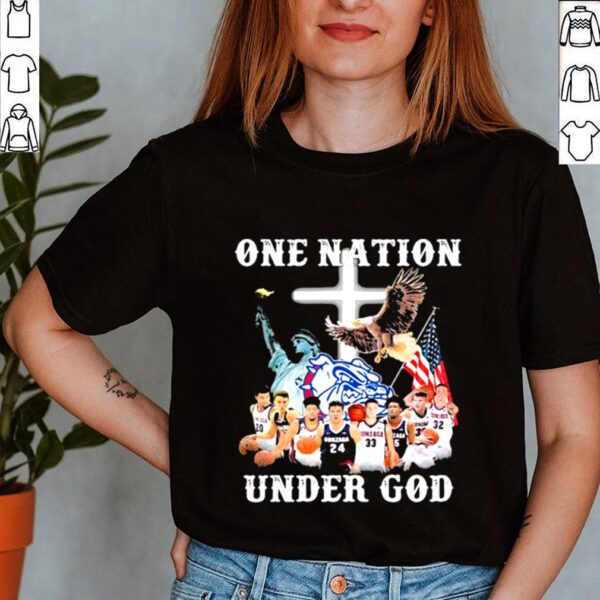 One Nation Under God Gonzaga Bulldogs Undefeated Basketball Shirt