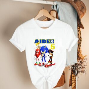 Sonic Aiden birthday shirt