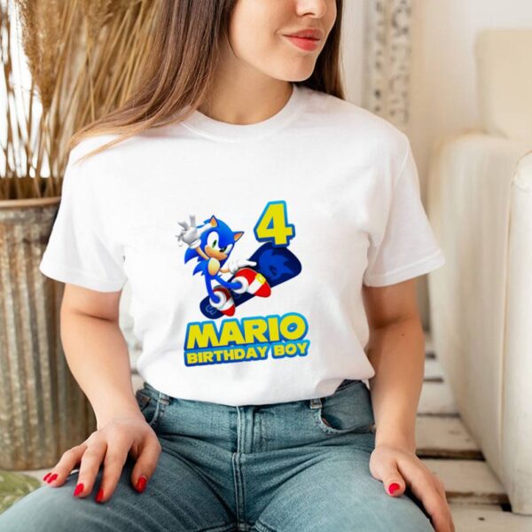 Sonic Mario birthday boy hoodie, sweater, longsleeve, shirt v-neck, t-shirt