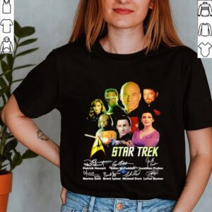 Star Trek Patrick Stewart Gates McFadden Jonathan Frakes Signatures Shirt