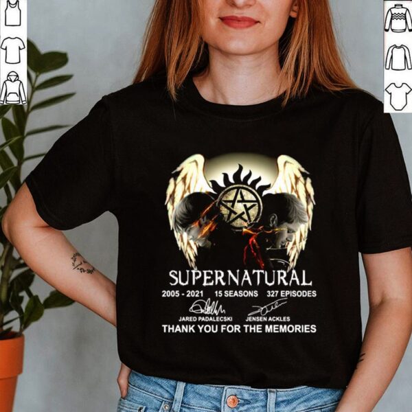 Thank You For The Memories The Supernatural 2005 2021 15 Seasons 327 Episodes Signatures shirt