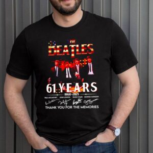 The Beatles 61 years 1960 2021 thank you for the memories signatures hoodie, sweater, longsleeve, shirt v-neck, t-shirt