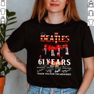 The Beatles 61 years 1960 2021 thank you for the memories signatures shirt