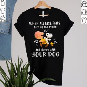 When All Else Fails Turn Up The Music And Dance With Your Dogs Snoopy Vs Charlie Shirt