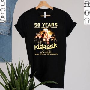 50 Years 1971 2021 Kid Rock thank you for the memories signature shirt