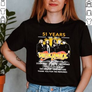 51 Years 1970 2021 Aerosmith Thank You For The Memories Signature Shirt