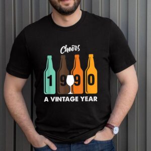 Cheers Celebration Vintage Year Of Birth Age Born In 1990 T Shirt