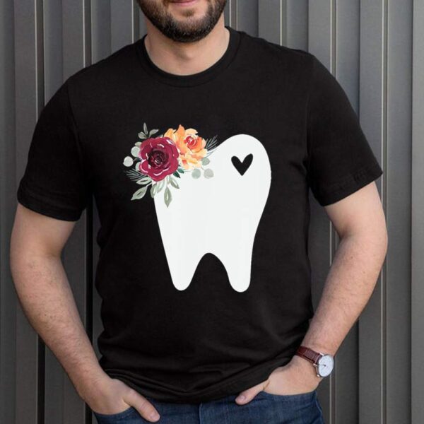 Dental Hygienist Or Assistant Pretty Tooth With Flowers Rdh T hoodie, sweater, longsleeve, shirt v-neck, t-shirt