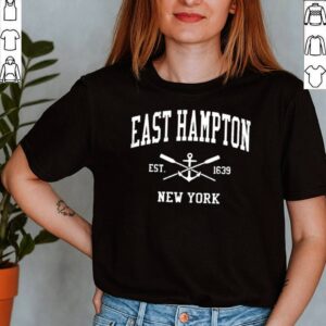 East Hampton NY Vintage Crossed Oars Boat Anchor Sports shirt