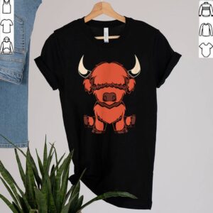 Farm Tier Geschenk Niedliches Schottisches Hochlandrind shirt