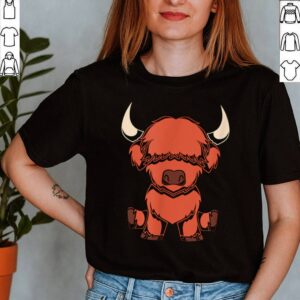 Farm Tier Geschenk Niedliches Schottisches Hochlandrind shirt