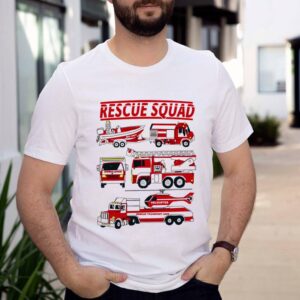 Fire truck rescue squad shirt