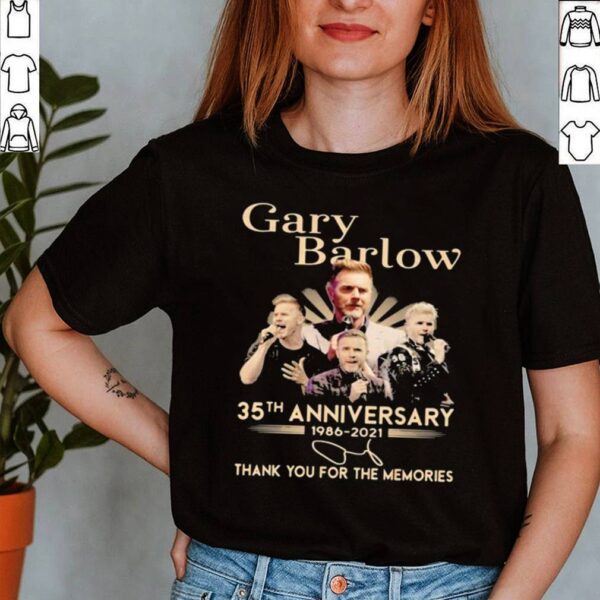 Gary Barlow 35th Anniversary 1986 2021 Thank You For The Memories Signature Shirt