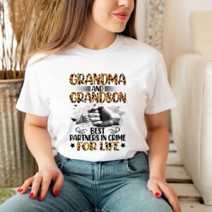 Grandma and grandson best partners in crime for life hoodie, sweater, longsleeve, shirt v-neck, t-shirt