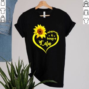 Happiness Is Being A Lela Sunflower Grandma Cute shirt