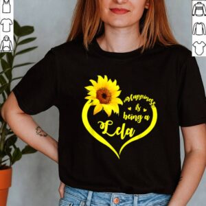 Happiness Is Being A Lela Sunflower Grandma Cute shirt