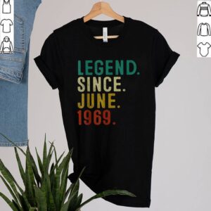 Legend Since June 1969 52nd Birthday 52 Year Old shirt