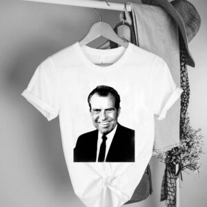 President Richard Nixon Portrait Funny Conservative T shirt