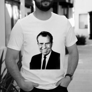 President Richard Nixon Portrait Funny Conservative T shirt