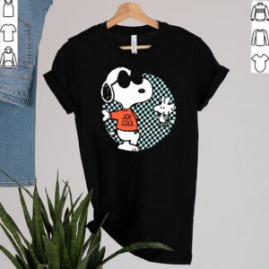 Snoopy Joe Cool And Woodstock Checkered Cartoon shirt