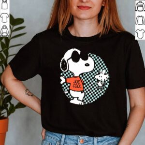 Snoopy Joe Cool And Woodstock Checkered Cartoon shirt