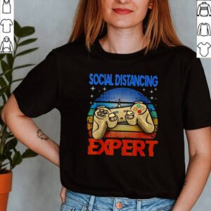 Social distancing expert gamer vintage shirt