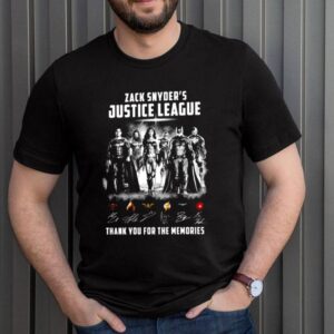 Zack Snyders Justice League thank you for the memories signature shirt