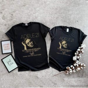 Adele 21 10th Anniversary 2011 – 2021 Signature Thank You For Your Music Shirt