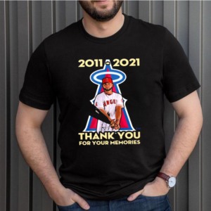 Albert Pujols 2011 2021 thank you for your memories shirt
