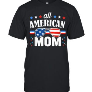 All American mom 4th of july usa family matching shirt