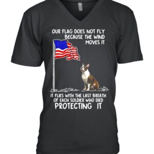 American Flag Boston Terrier USA Soldier Died Gift For You T shirt