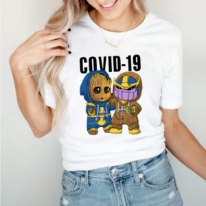 Baby groot and thanos COVID19 hoodie, sweater, longsleeve, shirt v-neck, t-shirt 1