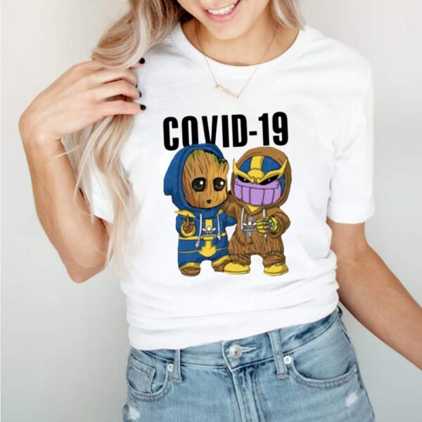 Baby groot and thanos COVID19 hoodie, sweater, longsleeve, shirt v-neck, t-shirt