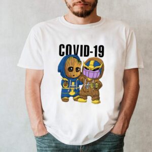 Baby groot and thanos COVID19 hoodie, sweater, longsleeve, shirt v-neck, t-shirt 2