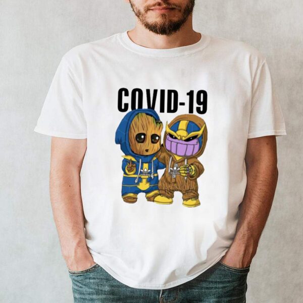Baby groot and thanos COVID19 hoodie, sweater, longsleeve, shirt v-neck, t-shirt