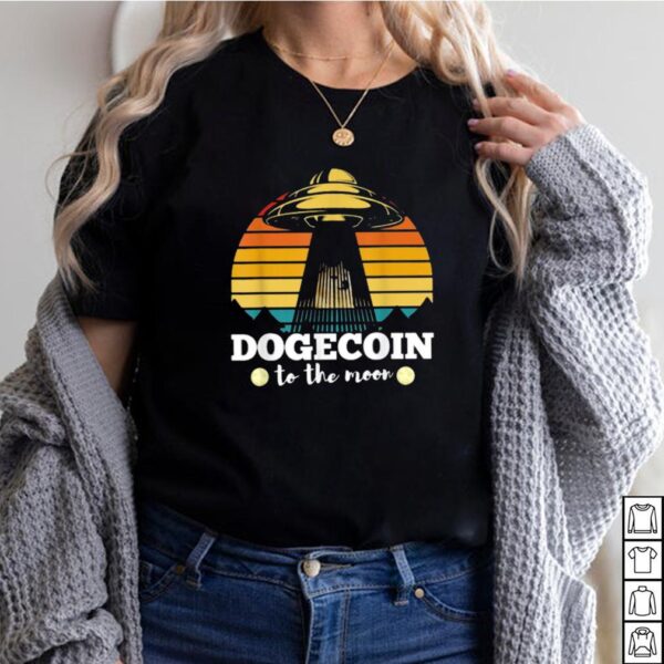 Dogecoin to the Moon Vintage Crypto BTC T Shirt