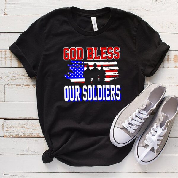 God bless our soldiers American flag hoodie, sweater, longsleeve, shirt v-neck, t-shirt 3