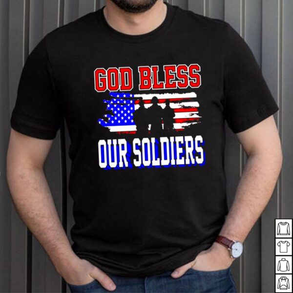 God bless our soldiers American flag hoodie, sweater, longsleeve, shirt v-neck, t-shirt