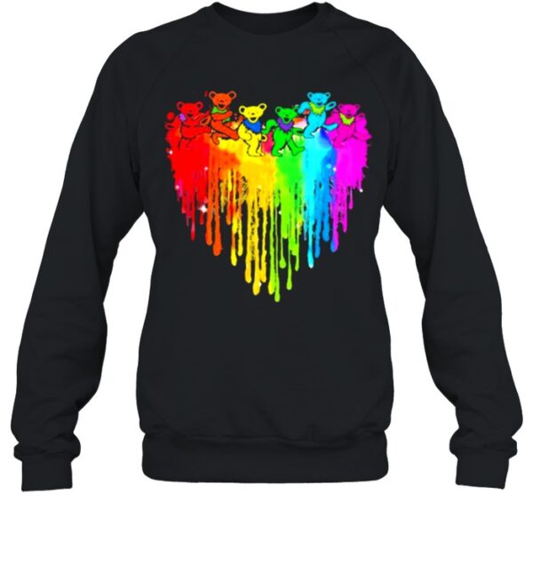 Love Dancing Bear Grateful dead watercolor hoodie, sweater, longsleeve, shirt v-neck, t-shirt