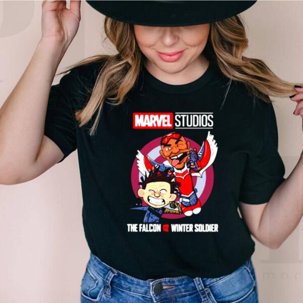 Marvel Studios Falcon And Winter Soldier Chibi Cute Captain America Shirt