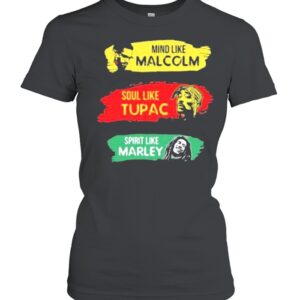 Mind like Malcolm soul like Tupac Spritit like Marley hoodie, sweater, longsleeve, shirt v-neck, t-shirt