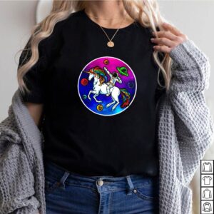 Pride in space Astronaut riding unicorn hoodie, sweater, longsleeve, shirt v-neck, t-shirt 2