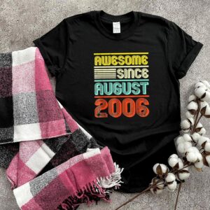 Awesome since august 2006 vintage 13th birthday shirt