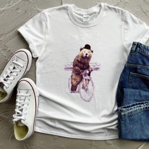 Barnabus Bear riding bicycle hoodie, sweater, longsleeve, shirt v-neck, t-shirt