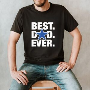 Best Dad Ever Star Football Love Fathers Day US 2021 T Shirt 2