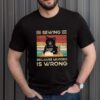 Black Cat sewing because murder is wrong vintage hoodie, sweater, longsleeve, shirt v-neck, t-shirt