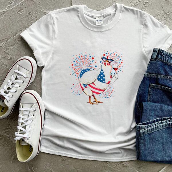 Chicken drink wine fireworks 4th of July hoodie, sweater, longsleeve, shirt v-neck, t-shirt