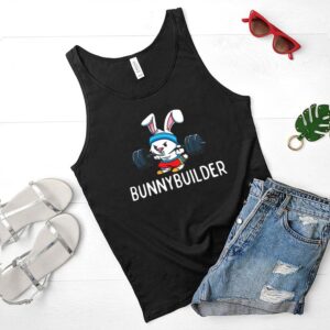 Gym Rabbit Weightlifting Bodybuilder Bunny T shirt