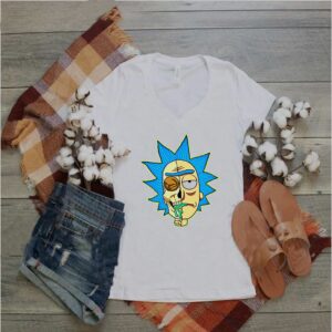 Half Skull Rick Sanchez shirt