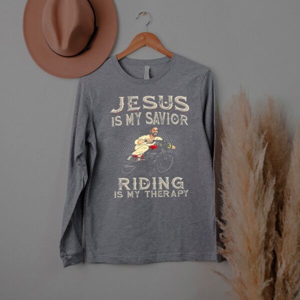 Jesus Is My Savior Riding Is My Therapy hoodie, sweater, longsleeve, shirt v-neck, t-shirt